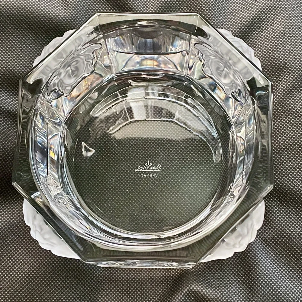 Versace x Rosenthal Medusa Lumiere Clear Crystal Bottle Coaster